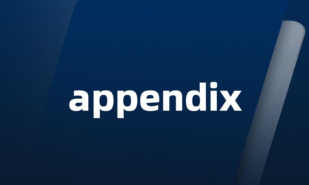 appendix