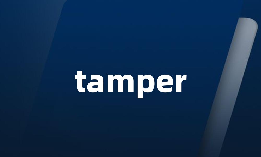 tamper