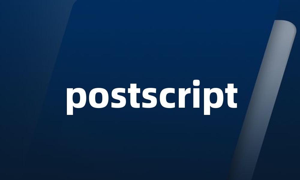 postscript