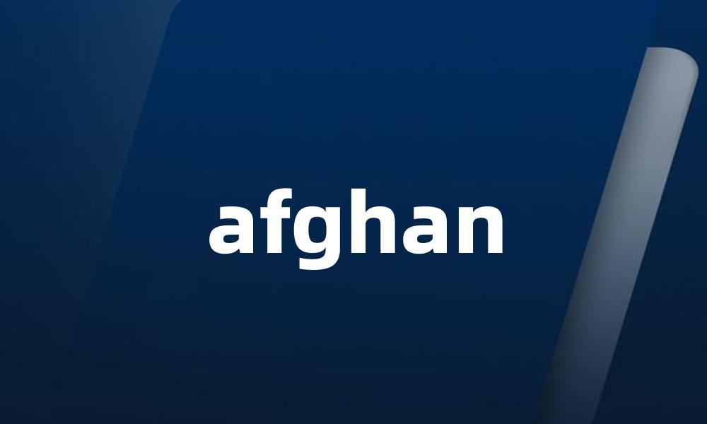 afghan