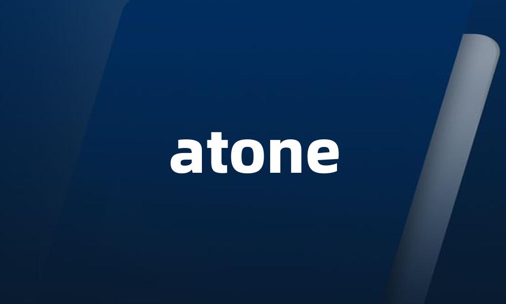 atone