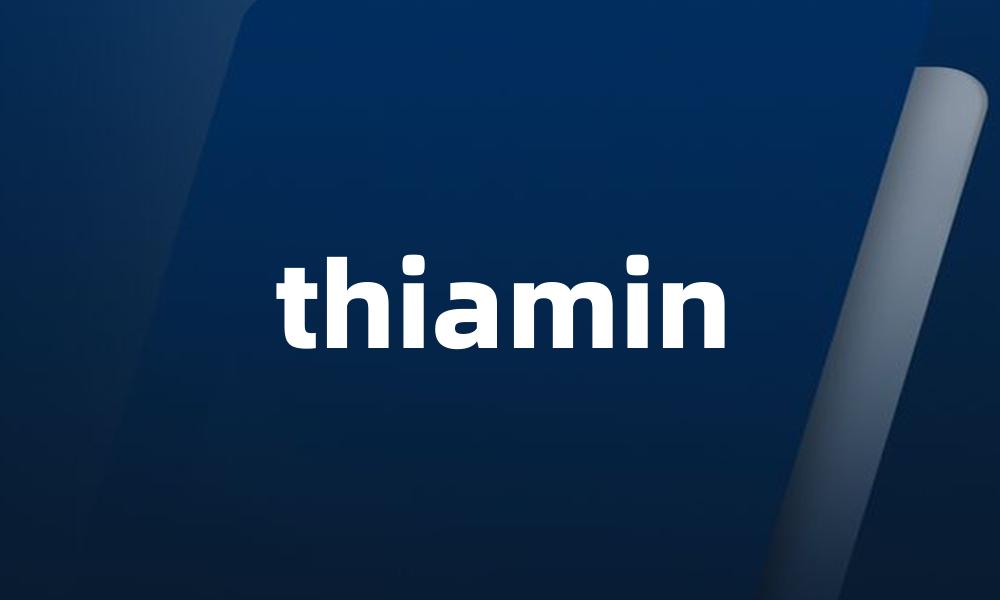 thiamin