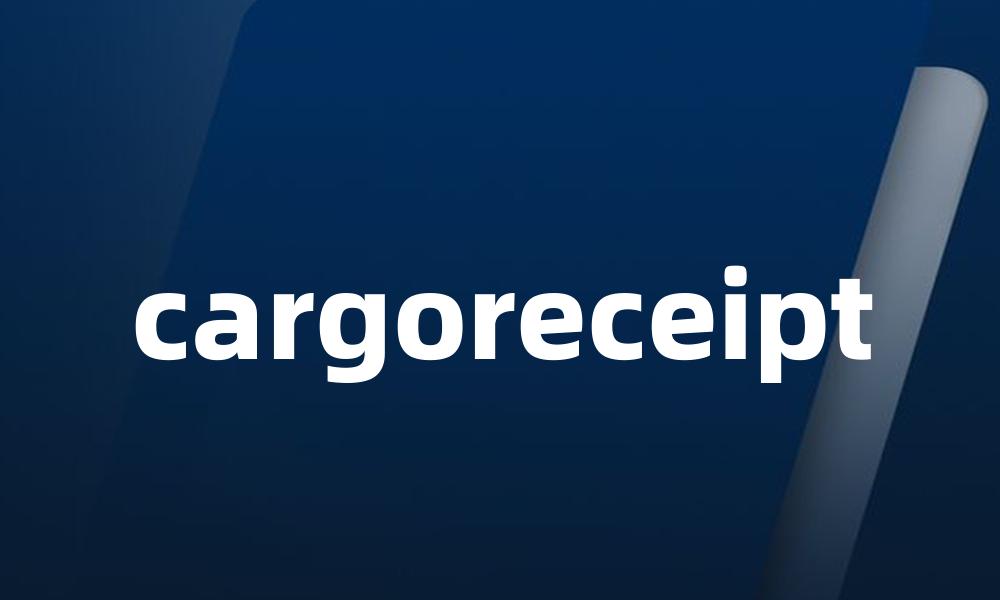 cargoreceipt