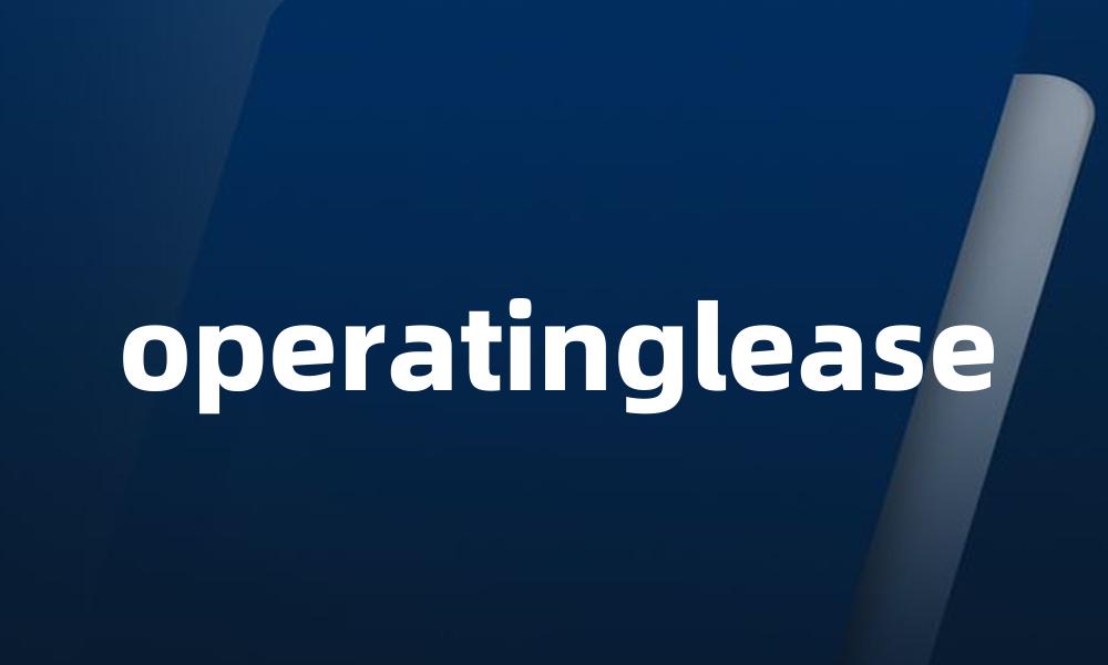 operatinglease