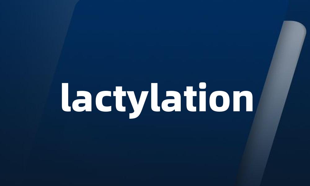 lactylation