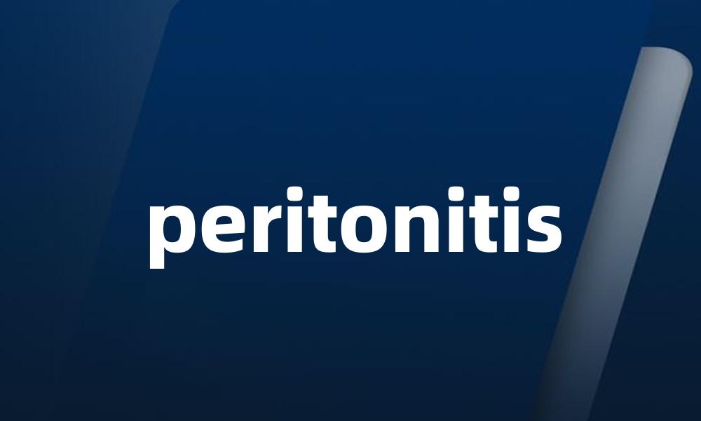 peritonitis