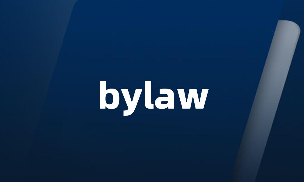 bylaw