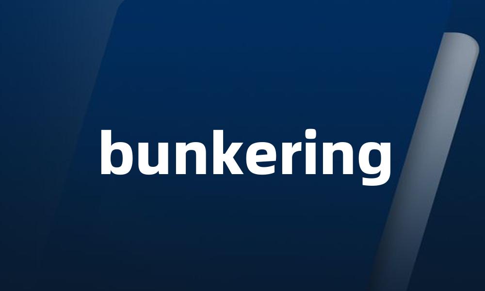 bunkering