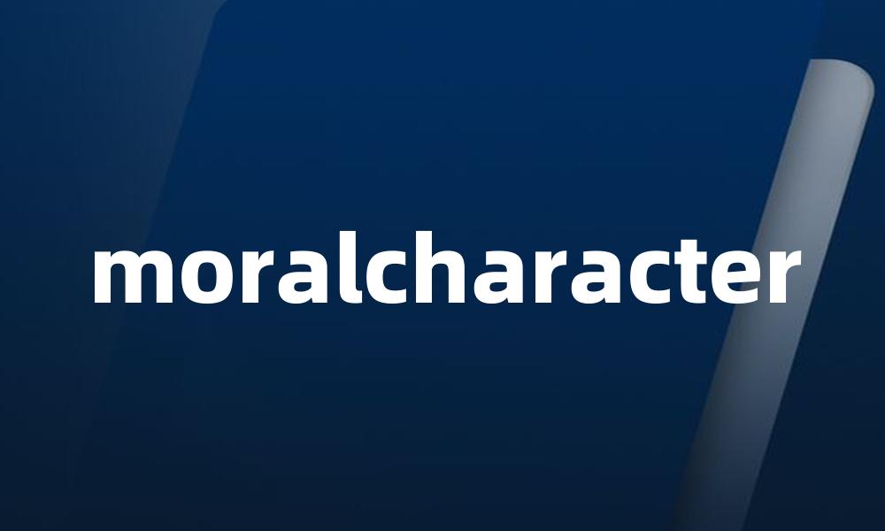 moralcharacter