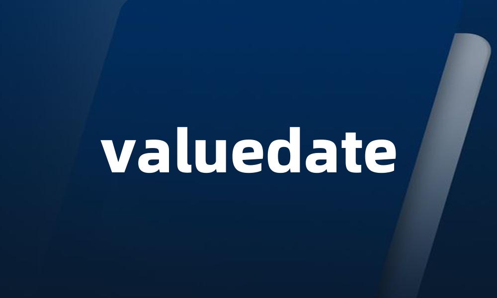 valuedate