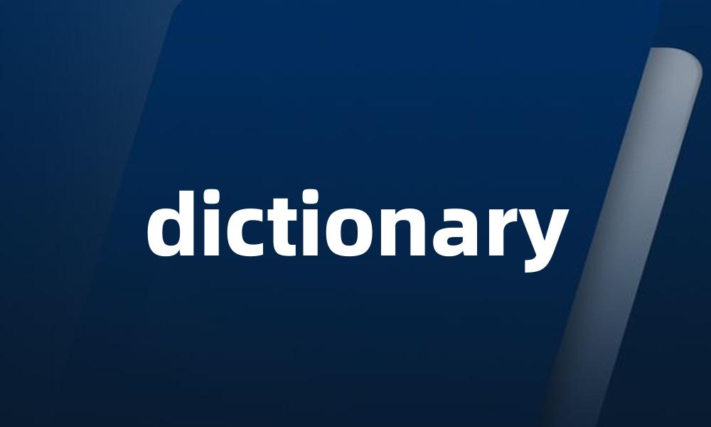 dictionary