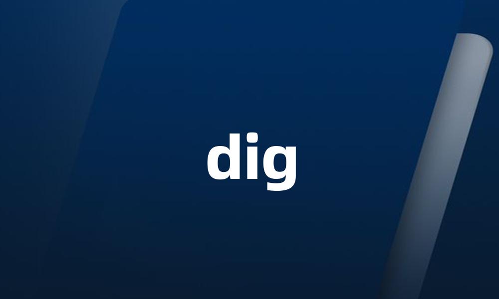 dig