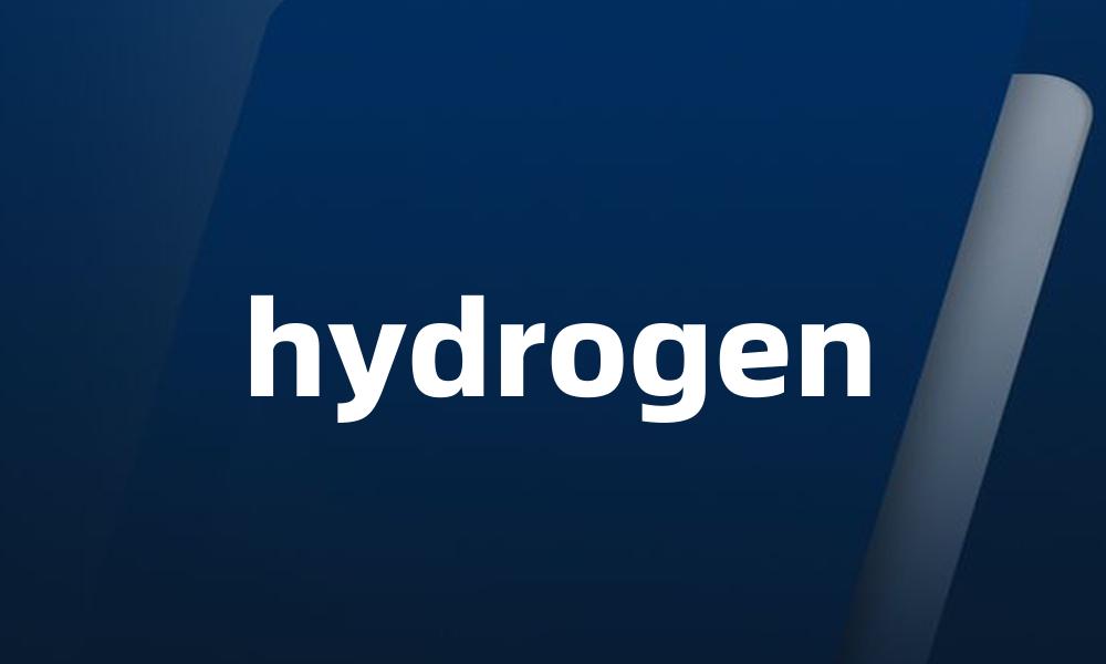 hydrogen