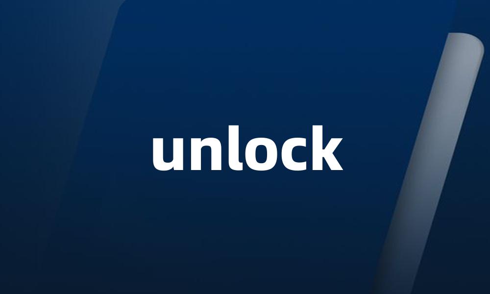 unlock