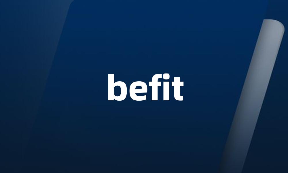 befit