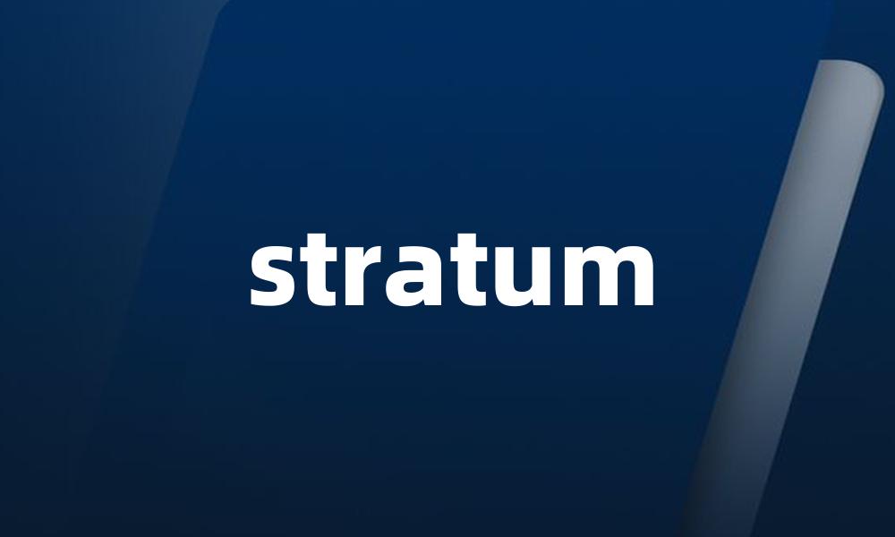 stratum