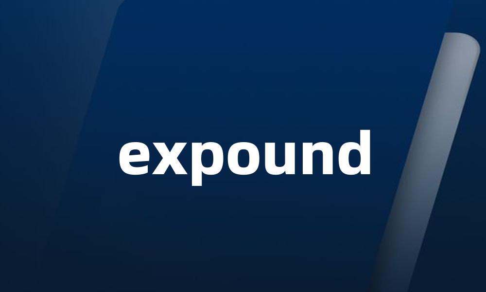 expound