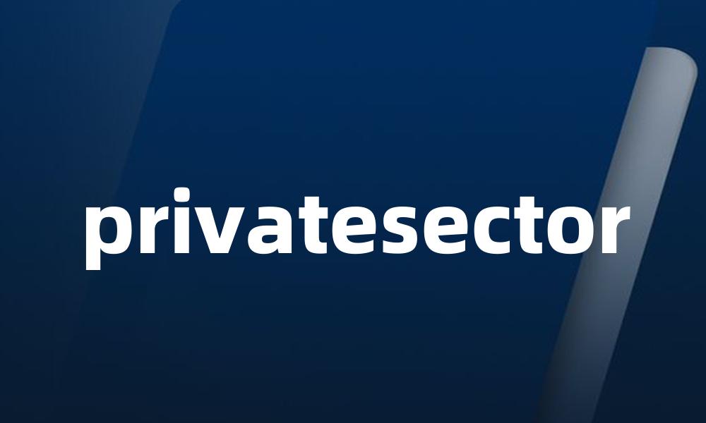 privatesector