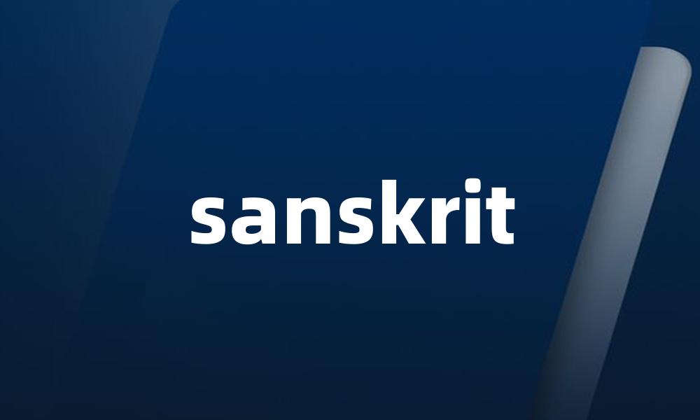 sanskrit