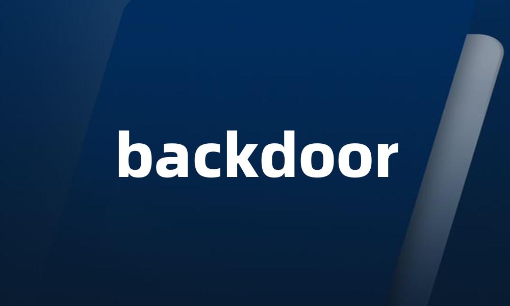 backdoor