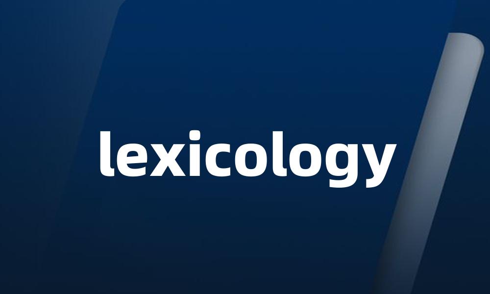 lexicology