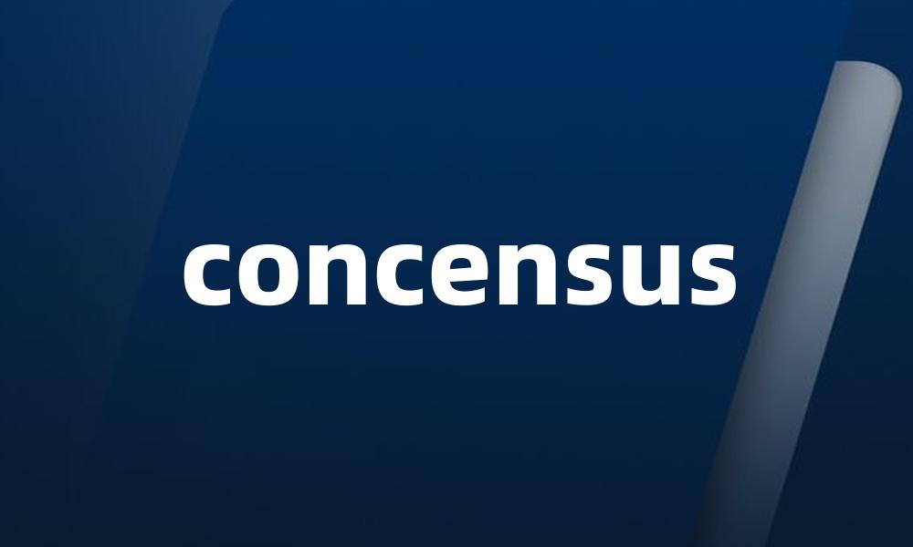 concensus