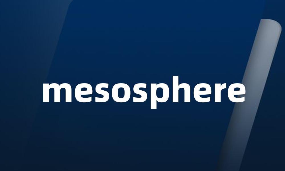 mesosphere