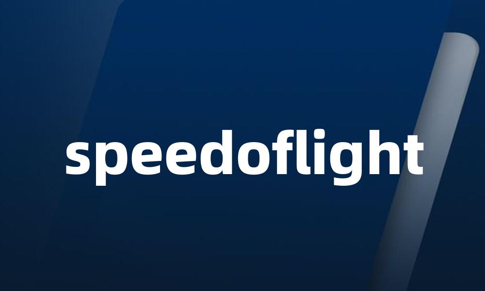 speedoflight