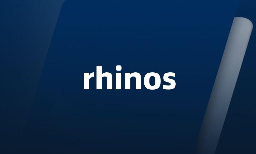 rhinos