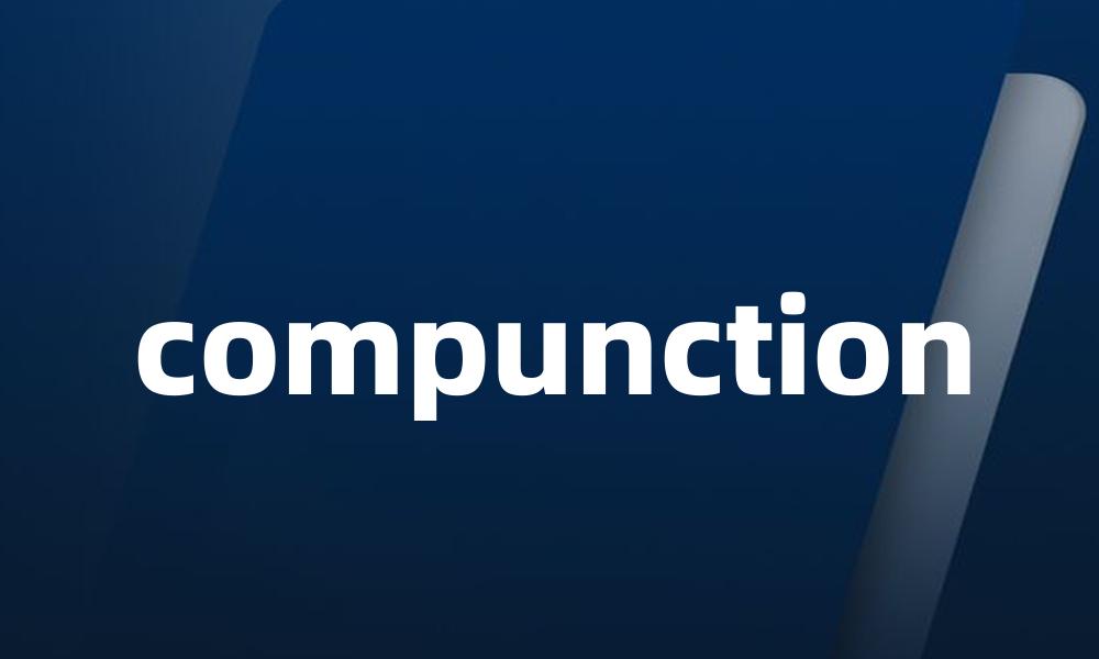 compunction