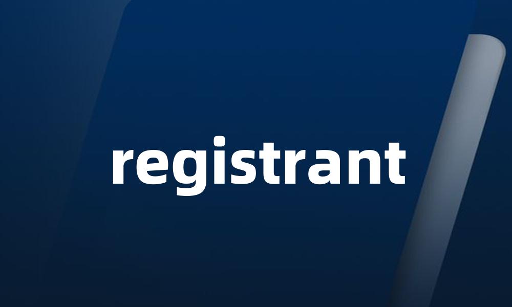 registrant