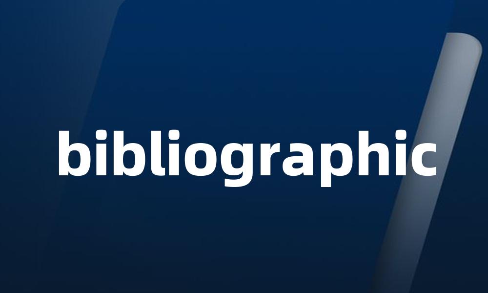 bibliographic