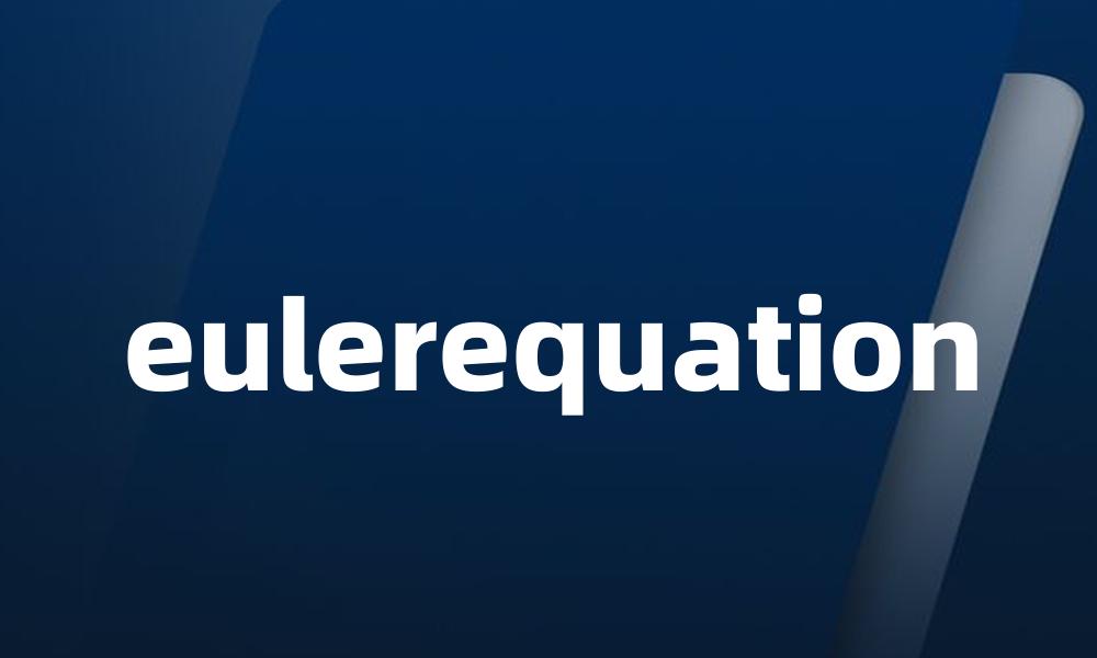 eulerequation