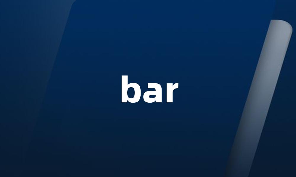 bar