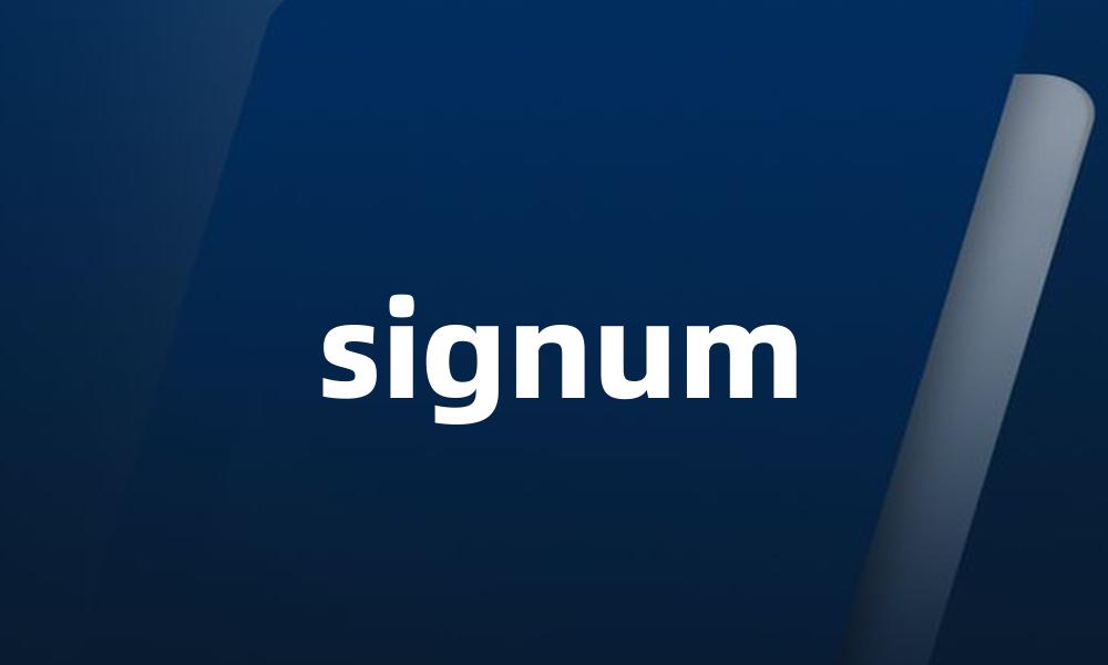 signum