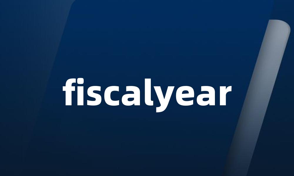 fiscalyear