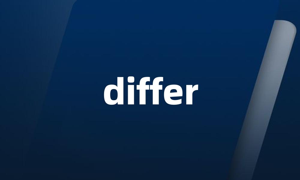 differ