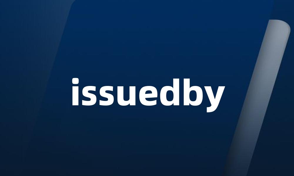 issuedby