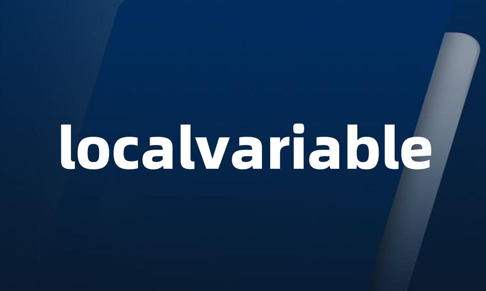 localvariable