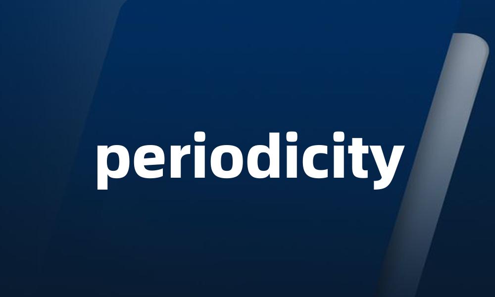 periodicity