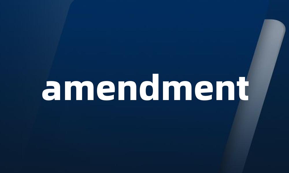 amendment