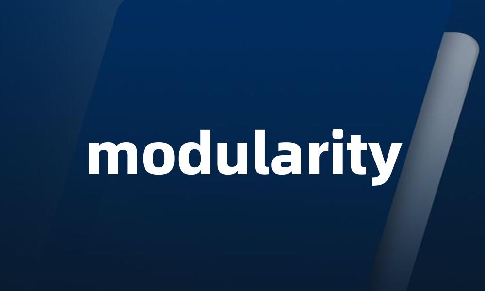 modularity