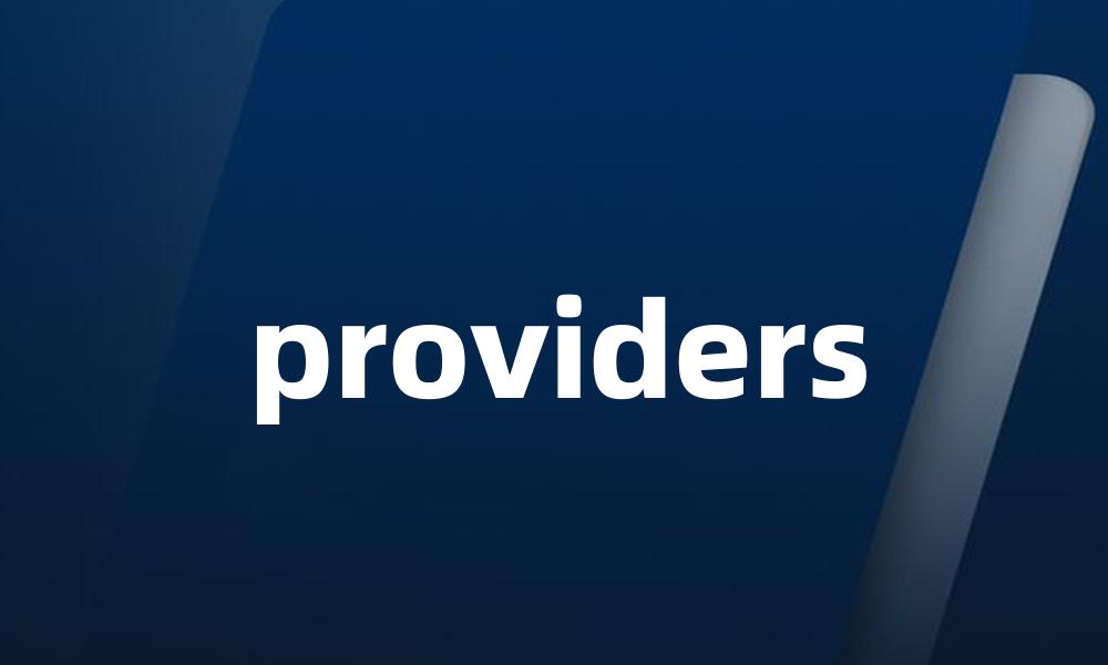 providers