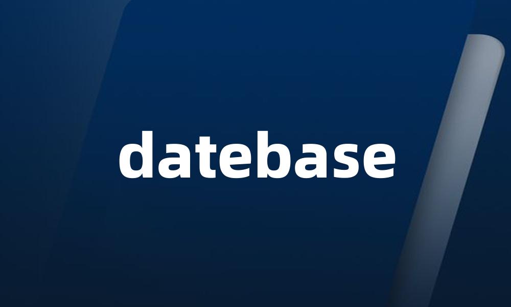 datebase