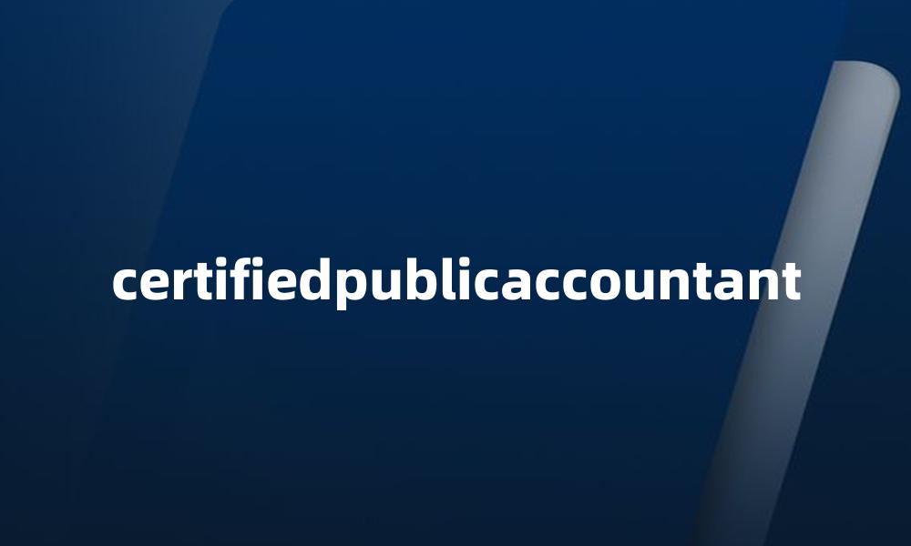 certifiedpublicaccountant