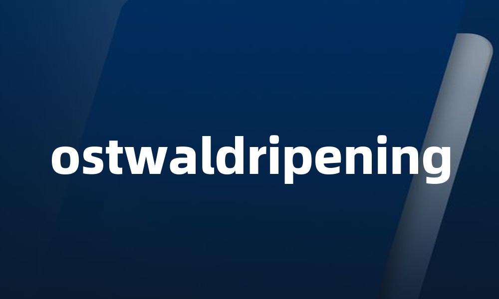 ostwaldripening