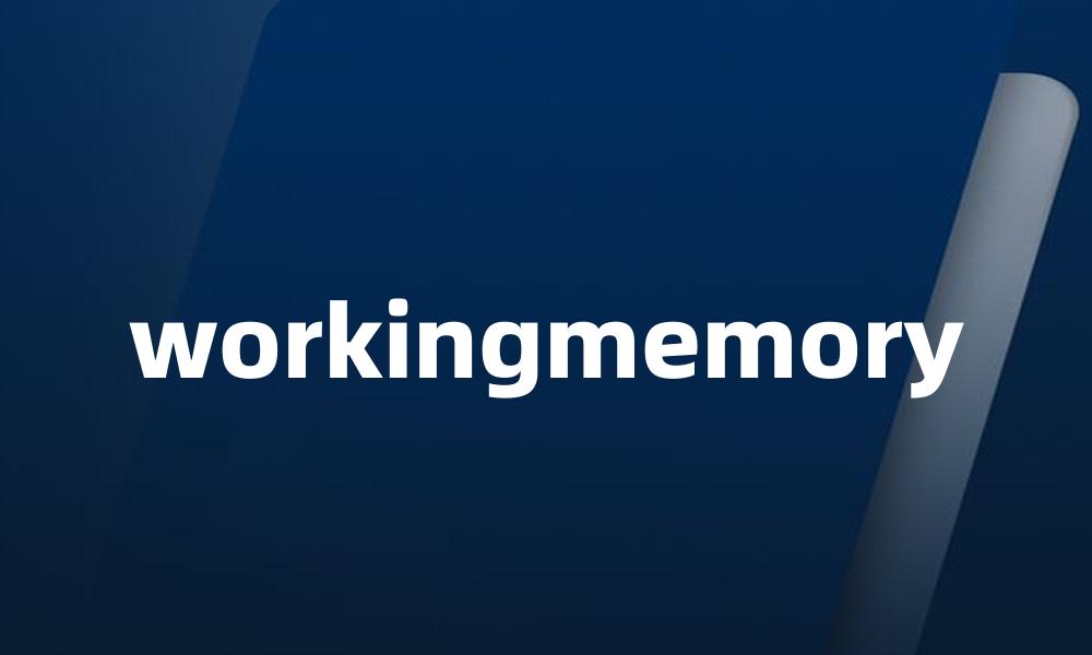 workingmemory