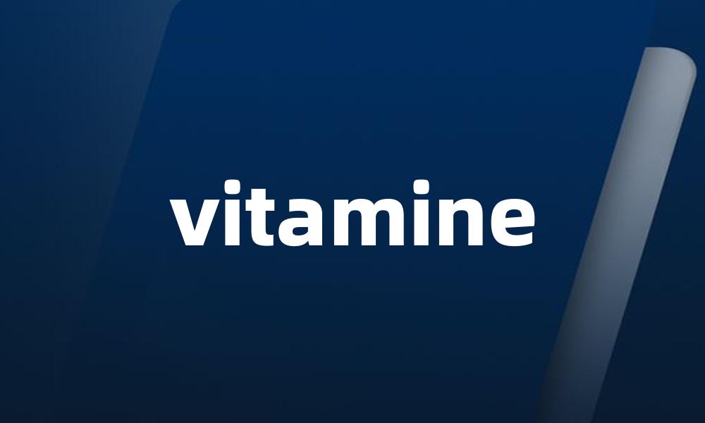 vitamine