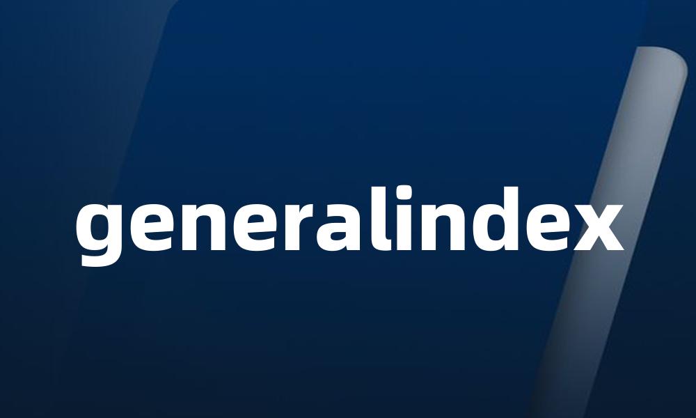 generalindex