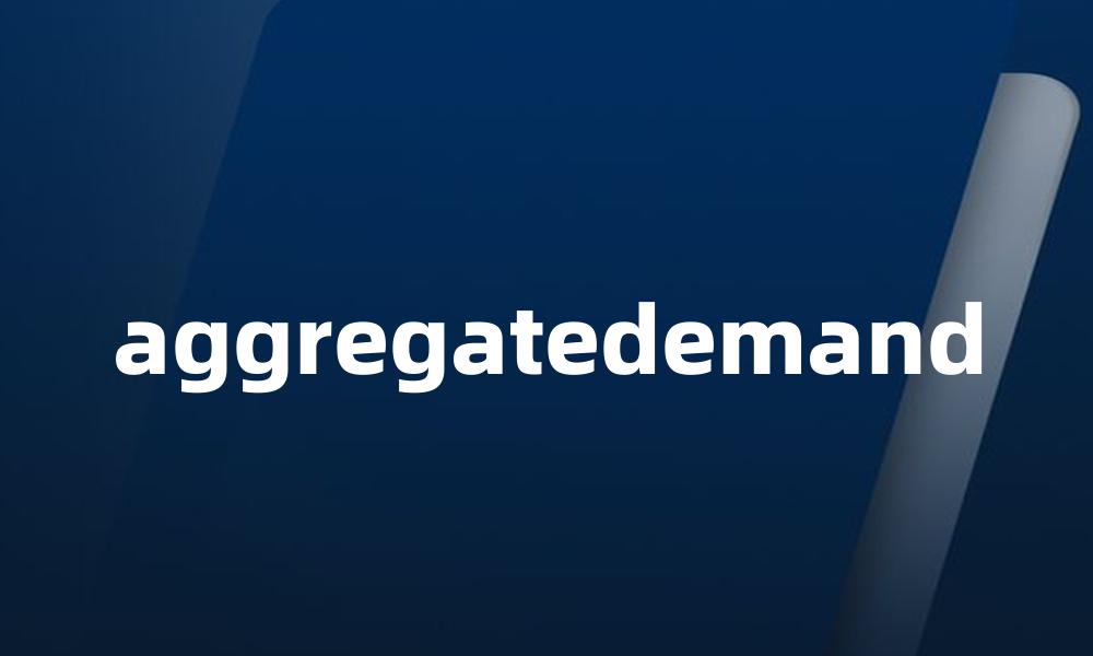 aggregatedemand